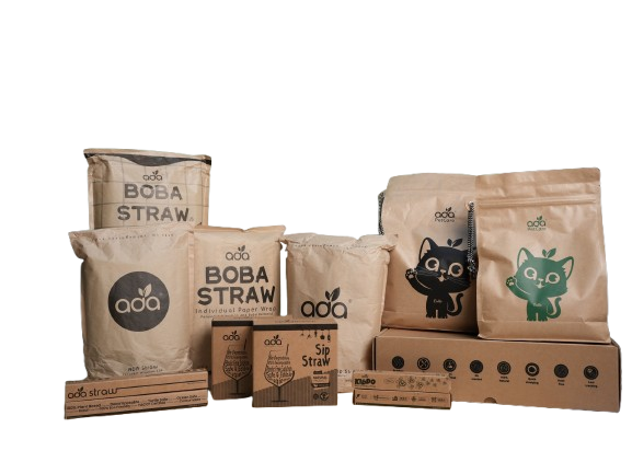 The ADA Biotech product range: Boba Straw, ADA Straw and ADA Pet Care cat litter packs