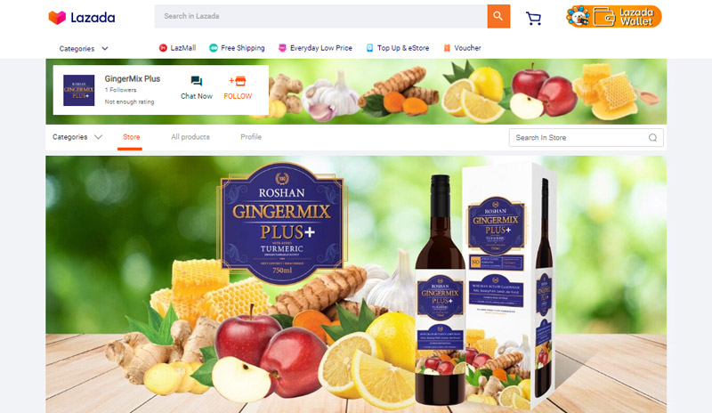 Lazada GingerMix Plus Health Drink