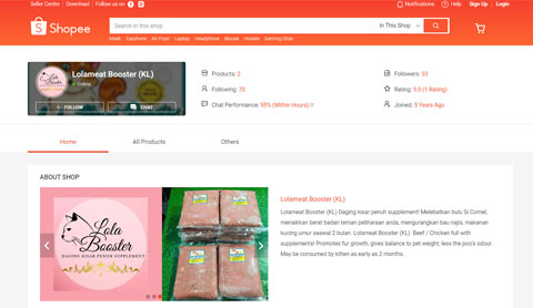 Shopee Lola Meat Booster Pet Food